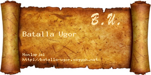 Batalla Ugor névjegykártya